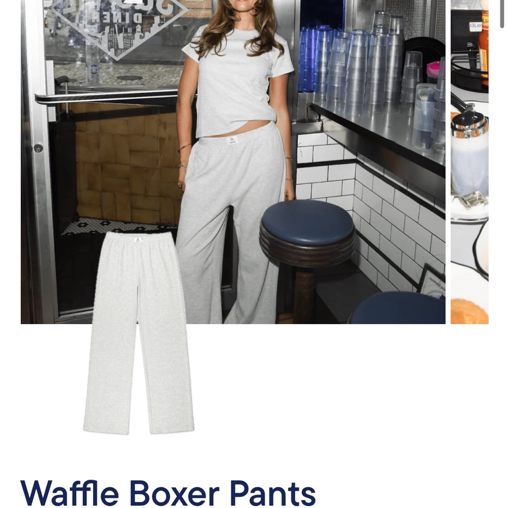 Parke waffle cozy boxer sweatpant